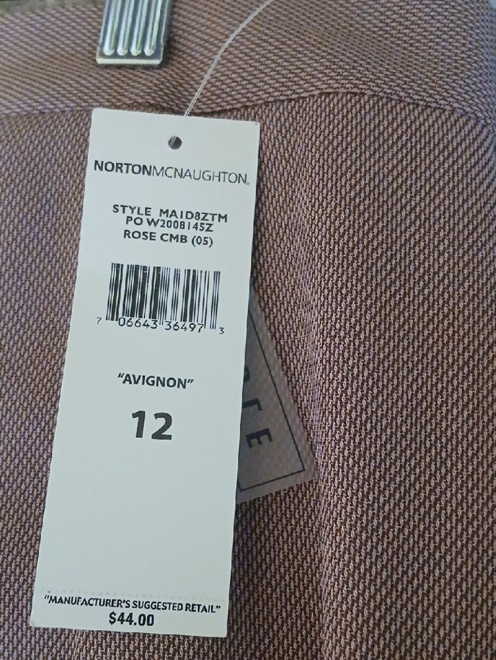 Norton McNaughton Avignon Wide-Leg Pants in Rose